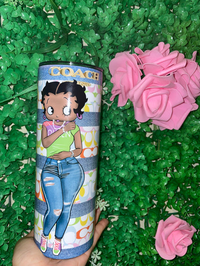 Designer/Betty Boop Inspired 20oz Stainless Steel Tumbler